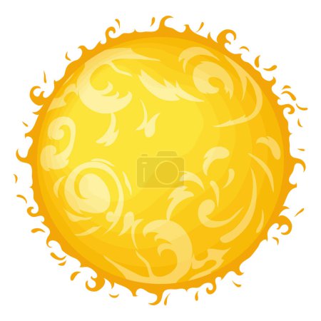Illustration for Sun space outer icon isolated - Royalty Free Image
