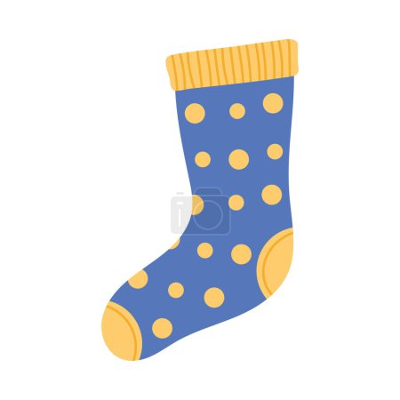 Ilustración de Dotted sock underwear clothes accessory icon - Imagen libre de derechos