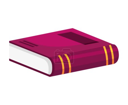 Ilustración de Purple text book closed icon - Imagen libre de derechos