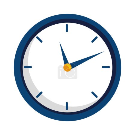 Téléchargez les illustrations : Horloge de temps montre icône isolée - en licence libre de droit
