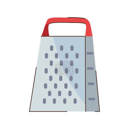 Téléchargez les illustrations : Grater kitchen utensil isolated icon - en licence libre de droit