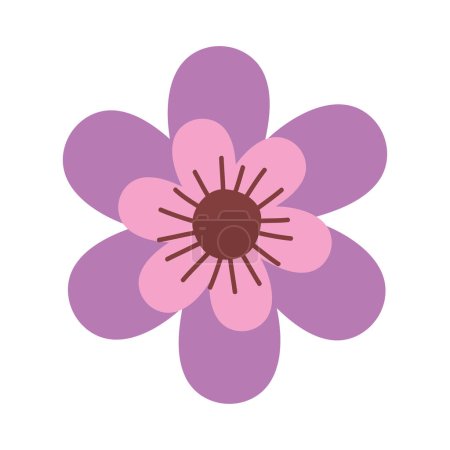 Illustration for Purple spring flower garden nature - Royalty Free Image