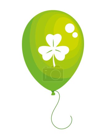 Photo for Clover in green balloon helium icon - Royalty Free Image