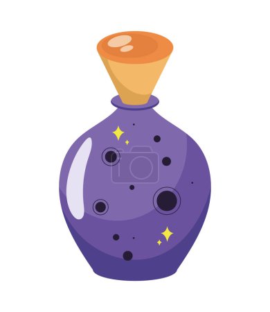 Téléchargez les illustrations : Potion magique icône concept ésotérique - en licence libre de droit