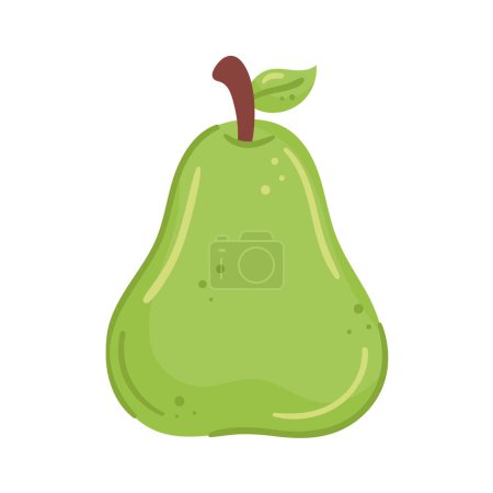 Ilustración de Fruta fresca de pera icono saludable - Imagen libre de derechos