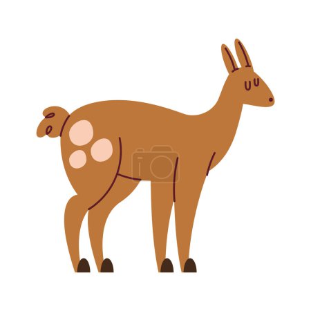 Illustration for Cute fawn wild animal character - Royalty Free Image