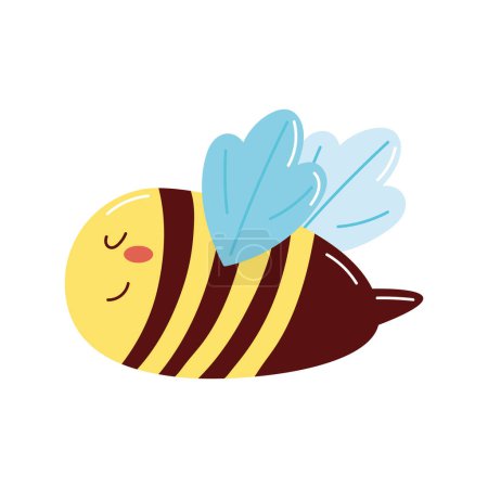 Illustration for Bee insect animal flying icon - Royalty Free Image