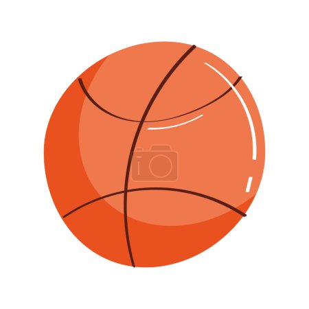 Ilustración de Equipo deportivo de baloncesto icono aislado - Imagen libre de derechos