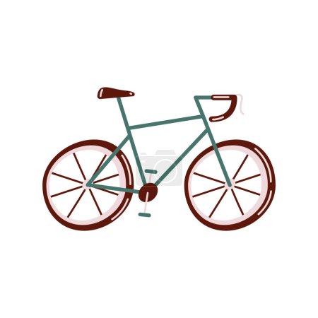 Téléchargez les illustrations : Green bicycle race sport icon - en licence libre de droit