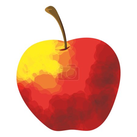 Téléchargez les illustrations : Pomme fruits frais icône saine - en licence libre de droit