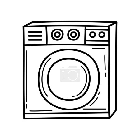 Illustration for Washing machine appliance electronic device - Royalty Free Image