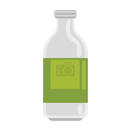 Illustration for Ecology bottle flask isolated icon - Royalty Free Image