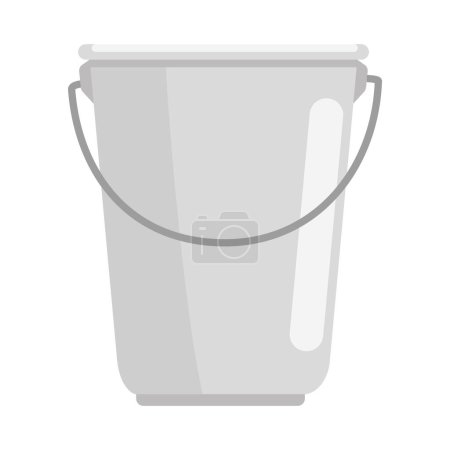 Ilustración de Aluminium bucket tool isolated icon - Imagen libre de derechos