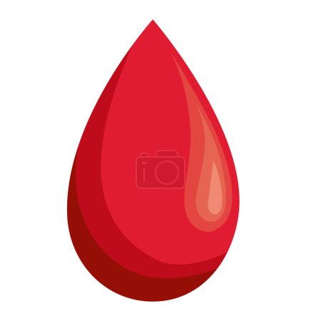 Illustration for Icons of blood drop isolated - Royalty Free Image
