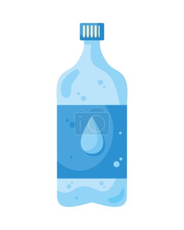 Illustration for Pure water drink bottle icon - Royalty Free Image
