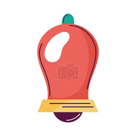 Illustration for Notifications bell button interfase icon - Royalty Free Image