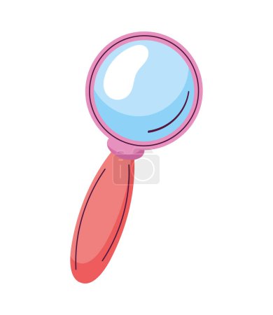 Illustration for Magnifying glass search isolated icon - Royalty Free Image