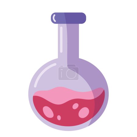 Illustration for Laboratory test flask equipment icon - Royalty Free Image