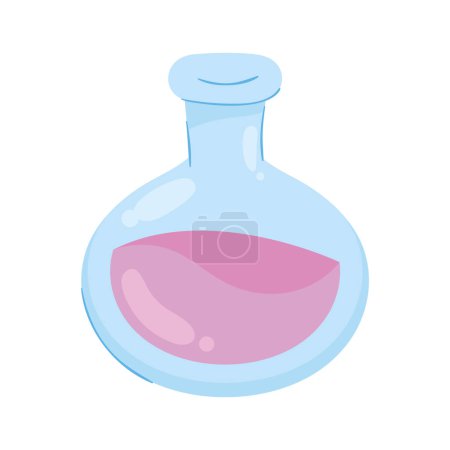 Illustration for Laboratory test flask equipment icon - Royalty Free Image