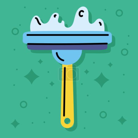 Ilustración de Windows cleaner house keeping tool icon - Imagen libre de derechos