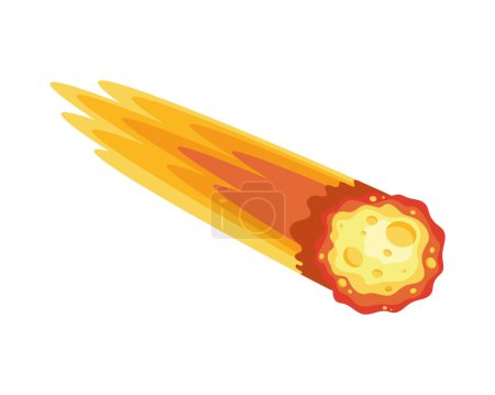 Ilustración de Burning fireball galaxy icon isolated - Imagen libre de derechos