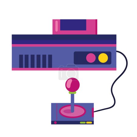 Illustration for Modern technology gaming console icon isolated - Royalty Free Image