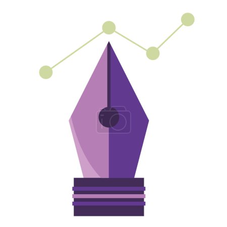 Ilustración de Diseño gráfico lápiz icono aislado - Imagen libre de derechos