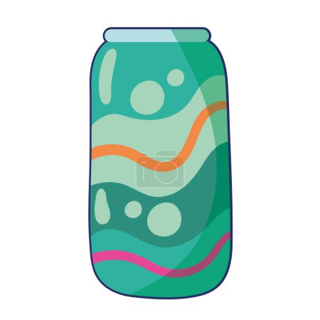 Illustration for Flat icon energy drink on white background - Royalty Free Image