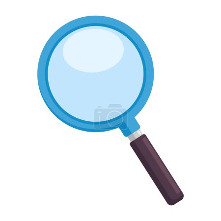 Illustration for Magnifying glass tool icon isolated - Royalty Free Image