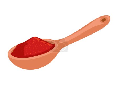 Illustration for Organic vegetable powder chili icon isolated - Royalty Free Image