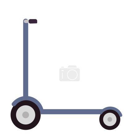 Illustration for Push scooter cartoon icon isolated - Royalty Free Image