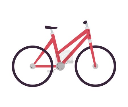 Ilustración de Icono del transporte en bicicleta y la movilidad aislado - Imagen libre de derechos