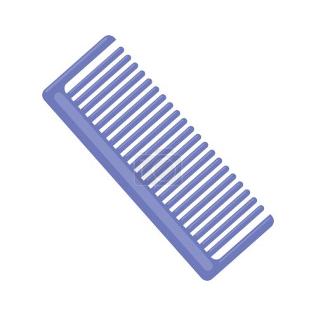 Illustration for Plastic comb beauty icon isolated - Royalty Free Image