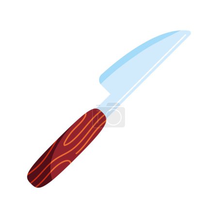 Ilustración de Knife grill cutlery equipment icon - Imagen libre de derechos