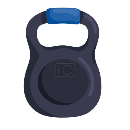 Ilustración de Pesadas pesas kettlebell de gimnasio icono aislado - Imagen libre de derechos
