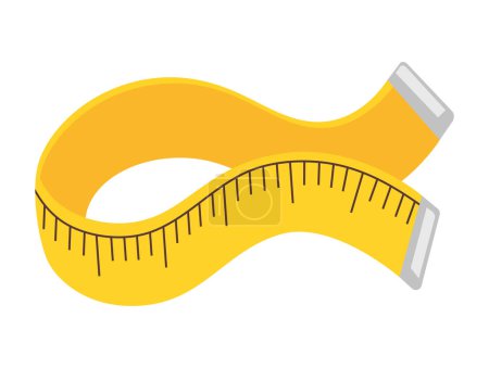 Illustration for Meter centimeter and millimeter accuracy icon isolated - Royalty Free Image