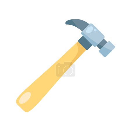 Illustration for Hammer handle tool isolated icon - Royalty Free Image
