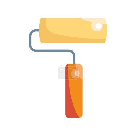 Ilustración de Icono de herramienta de mango de rodillo de pintura - Imagen libre de derechos