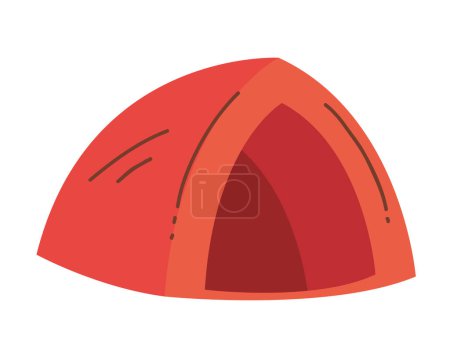Illustration for Camping tent icon on white background - Royalty Free Image