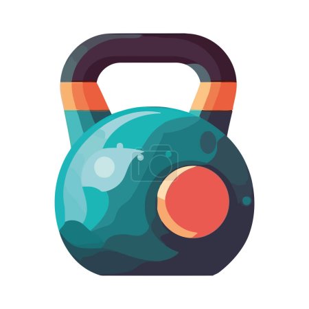 Illustration for Kettlebell isolated on white background icon isolated - Royalty Free Image