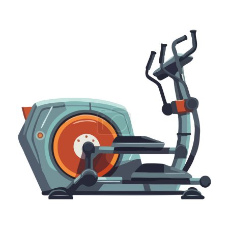 Illustration for Gym sports equipment static bike icon isolated - Royalty Free Image