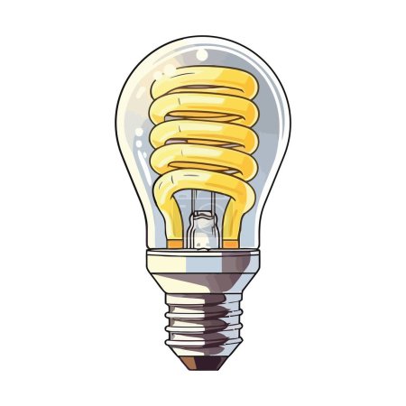 Illustration for Bright illuminated by glowing halogen light icon isolated - Royalty Free Image