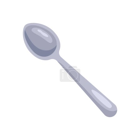 Ilustración de Diseño de cuchara de cocina sobre blanco - Imagen libre de derechos