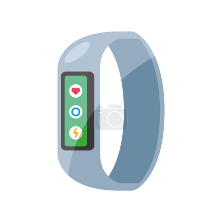 Illustration for Modern smartwatch design over white - Royalty Free Image