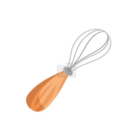 Illustration for Wire whisk for cooking over white - Royalty Free Image