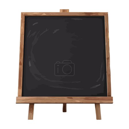 Illustration for Blackboard blank for education icon isolated - Royalty Free Image