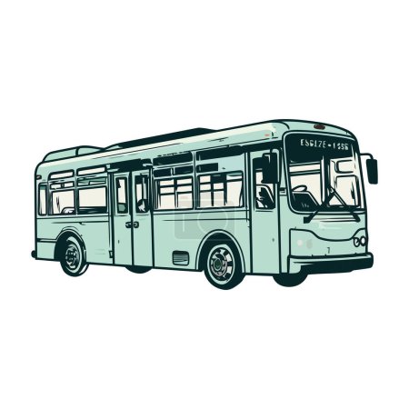 Téléchargez les photos : Tour bus sur la route, symbole du tourisme isolé - en image libre de droit