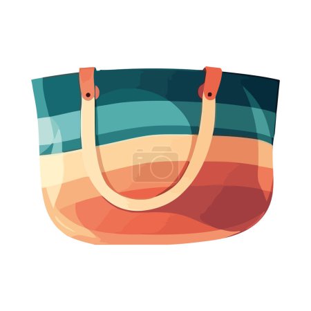 Illustration for Fashionable bag design over white - Royalty Free Image