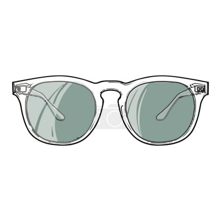 Illustration for Elegant sunglasses design over white - Royalty Free Image