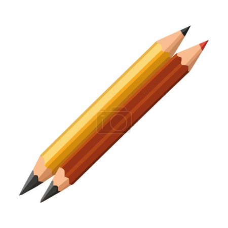 Téléchargez les illustrations : Crayons multicolores symbolisant icône de créativité isolé - en licence libre de droit